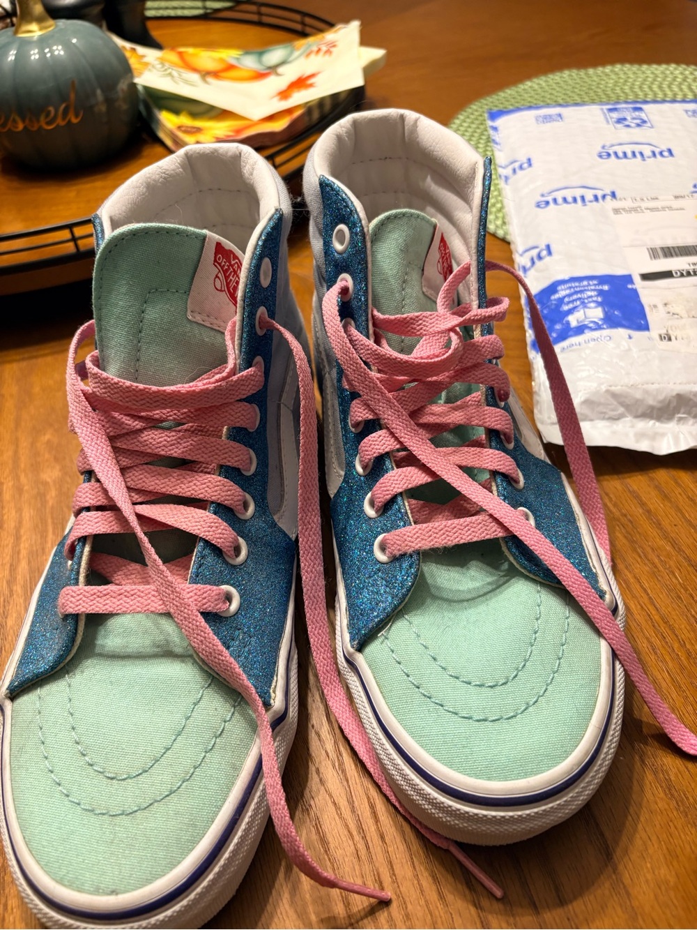 Vans women’s high tops mint